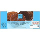 M&S Chocolate Sponge Roll 240g, imported from the UK