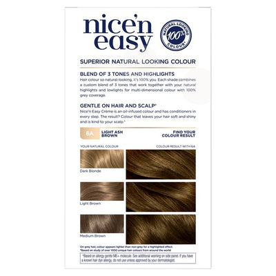 M&S Coloration permanente Nice'n Easy 6A Blond Cendré Clair 60ml de Clairol - Acheter en ligne chez McGrocer
