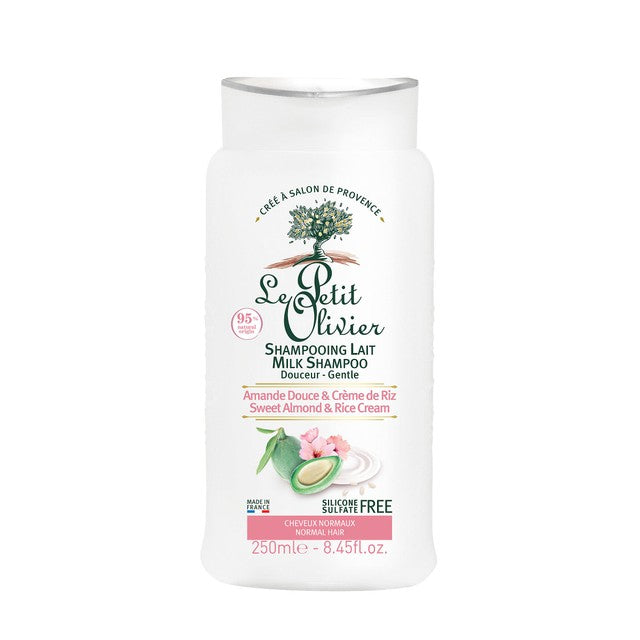 Le Petit Olivier gentle milk shampoo sweet almond and rice cream 250ml, UK version