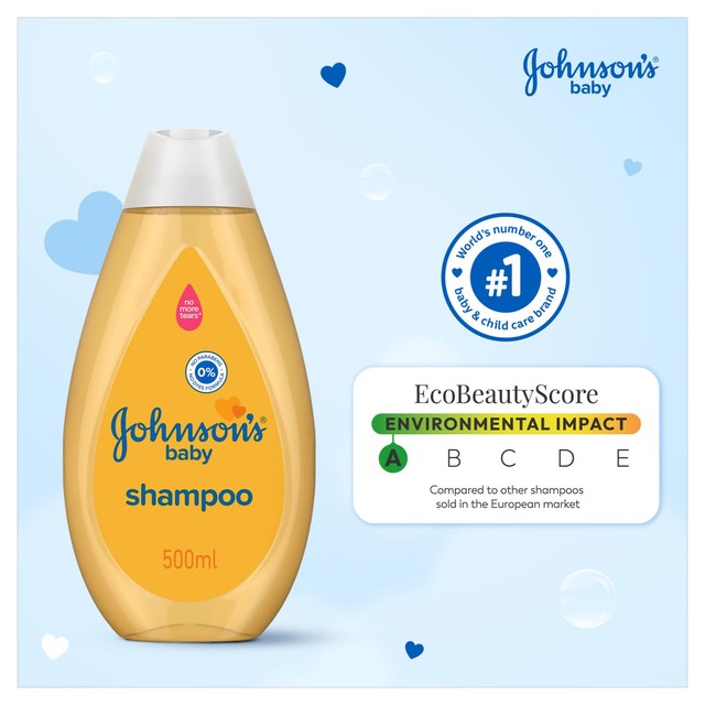 Johnson's Baby No More Tears shampoo for gentle daily care, imported from the UK
