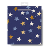 Woodmansterne Blue Stars medium gift bag (British brand)