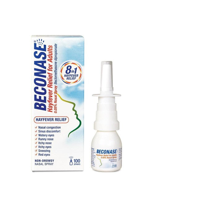Beconase hayfever relief nasal spray for adults - British product