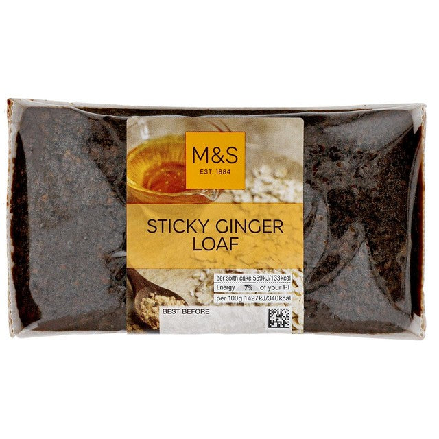 M&S Sticky Ginger Loaf, 260 Gramm, importiert aus Großbritannien