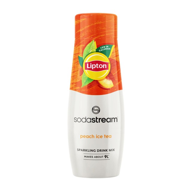 SodaStream Lipton Peach Ice Tea syrup 440ml, imported from the UK