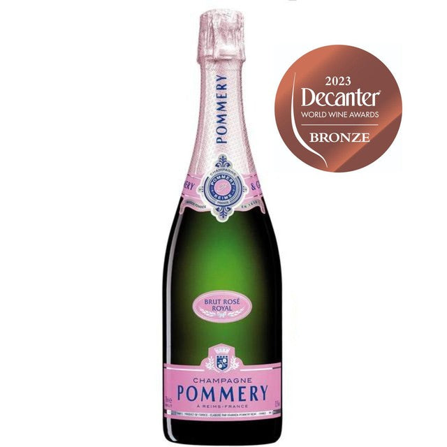 Pommery Brut Rose Champagne NV 75cl, imported from the UK