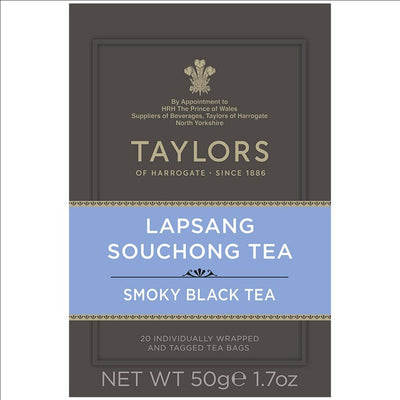 M&S Taylors Lapsang Souchong Svarte te-poser 20 te-poser- Kjøp online hos McGrocer