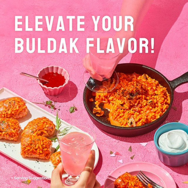 Buldak hot chicken ramen carbonara instant noodle cup (British brand)