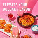 Buldak hot chicken ramen carbonara instant noodle cup (British brand)