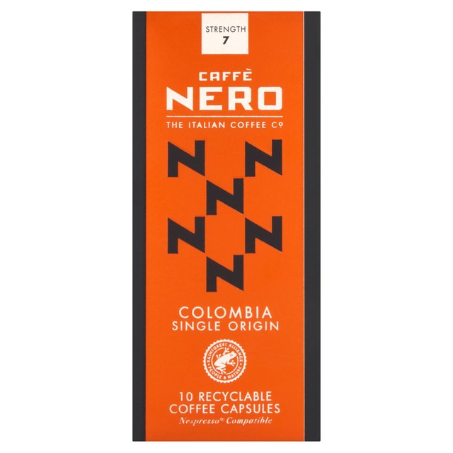 Caffe Nero Colombia coffee capsules 10 per pack - British product