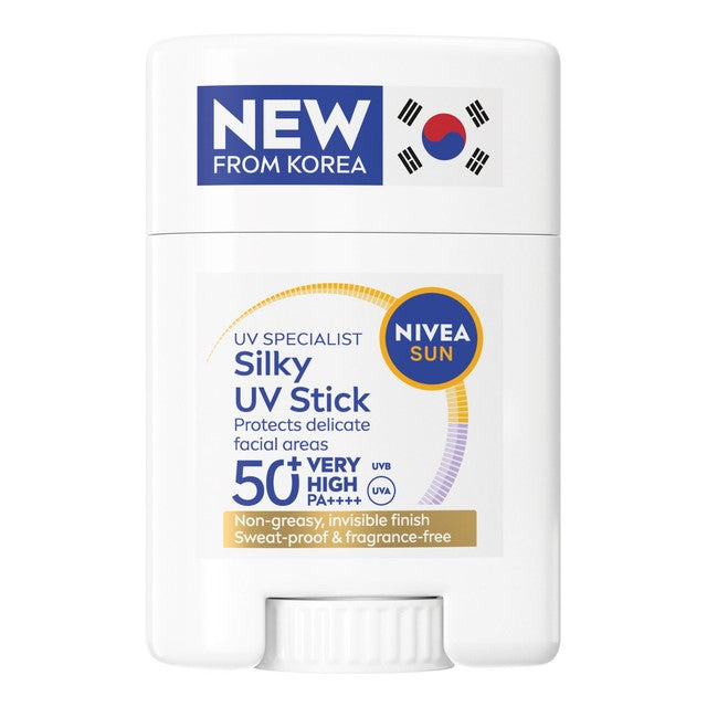 NIVEA SUN Silky UV Stick SPF50+ sunscreen, UK version