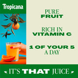 Tropicana smooth orange juice 4 x 250ml cartons (British brand)