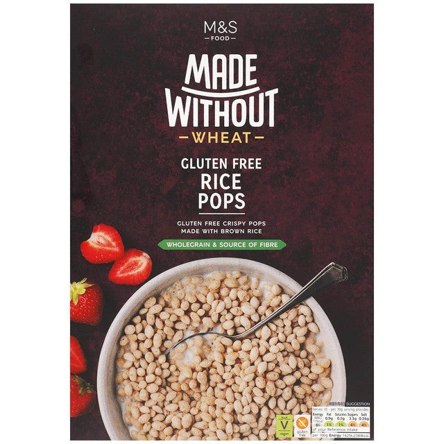M&S gluten-free brown rice cereal pops, imported from the UK