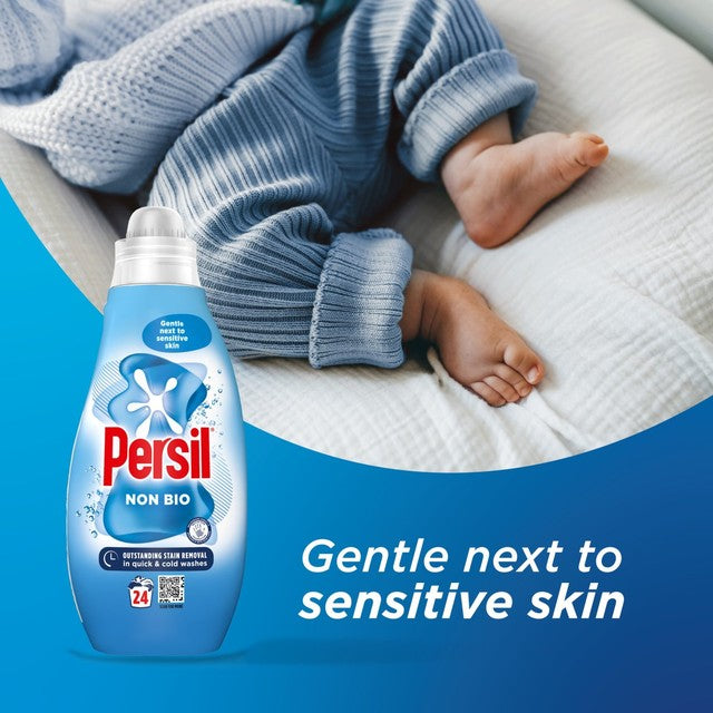 Persil Non Bio laundry detergent liquid 648ml, imported from the UK