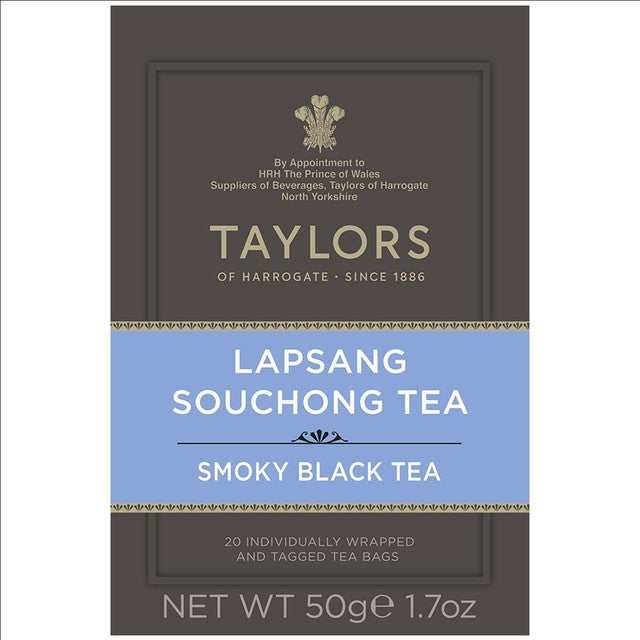 Taylors Lapsang Souchong black tea bags 20 tea bags (British brand)