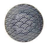 Mikasa Satori porcelain rice bowl indigo blue, imported from the UK