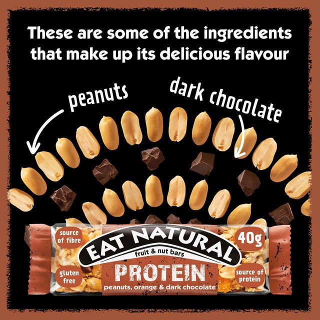 Eat Natural chocolate and orange protein bar 40g - British product
