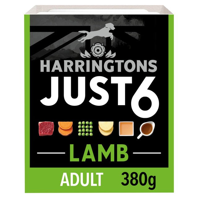 Harringtons wet lamb dog food 8 x 380g trays - British product