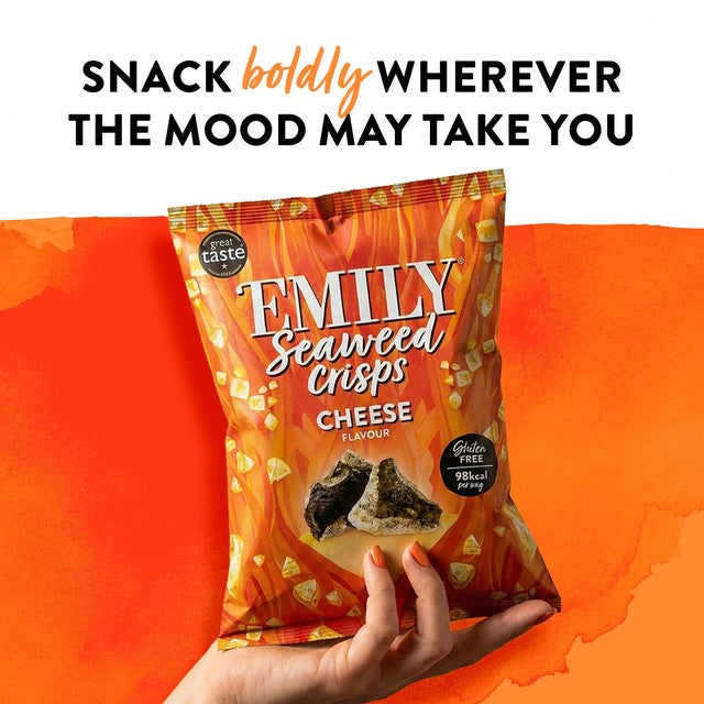 Emily seaweed crisps vegan cheese flavour 18g - British product
