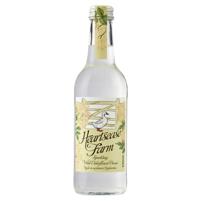 Heartsease Farm Holunderblüten-Limonade, Sprudelnd, 330ml Glasflasche
