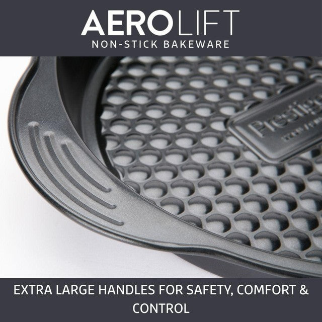 Prestige Aerolift carbon steel cake tin round 22cm, imported from the UK