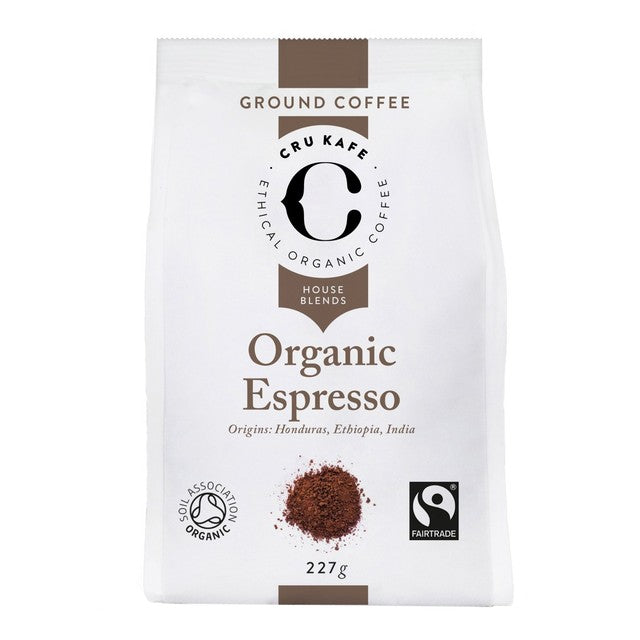 Cru Kafe espresso ground coffee 227g - British product