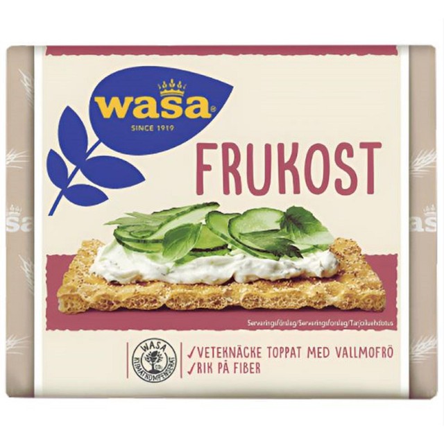 Wasa wheat crispbread with poppy seed 240g (British brand)