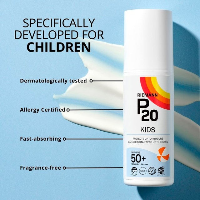 P20 sun cream kids 100ml, imported from the UK