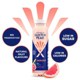 Buxton Peak Immuno grapefruit and ginseng still vitamin water, imported from the UK
