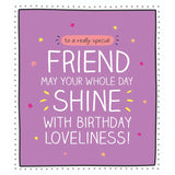 Pigment Happy Jackson friend birthday card 160mm x 176mm, UK version