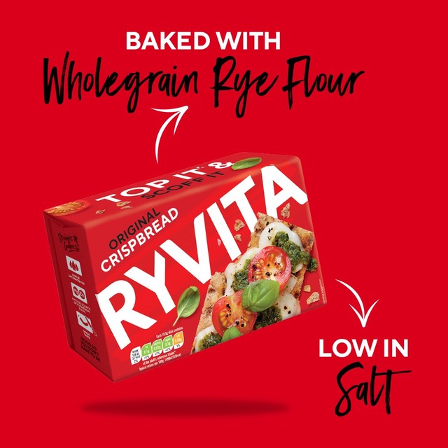 Ryvita Original Crispbread 250g, imported from the UK