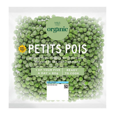 M&S Bio Petits Pois Tiefkühl Erbsen 500g