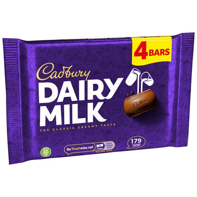 Cadbury Dairy Milk Sjokolade Bar Multipack 4 x 33,5g