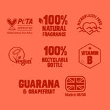 Original Source Guarana Grapefruit Shower Gel 400ml, imported from the UK