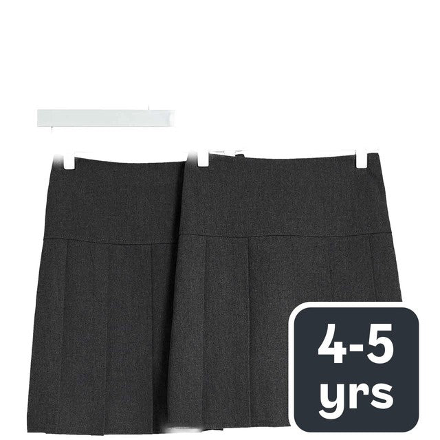 M&S grey pleated school skirt 4-5 years, imported from the UK