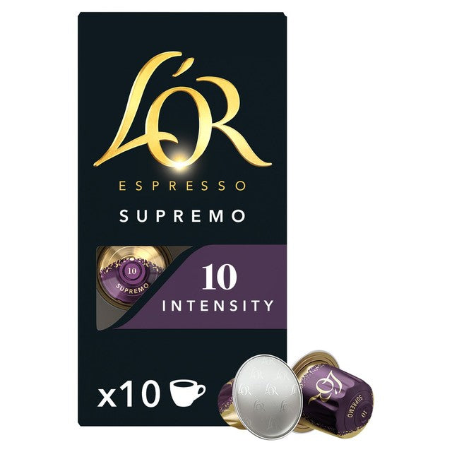 L'OR Espresso Supremo Intensity 10 coffee capsules 10 pack, UK version