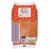 Ocado red split lentils 500g, imported from the UK