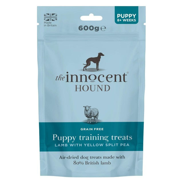 Innocent Hound puppy treats lamb yellow split pea 600g (British brand)