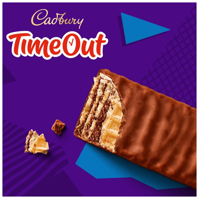 Cadbury Timeout milk chocolate wafer multipack 5 bars, UK version