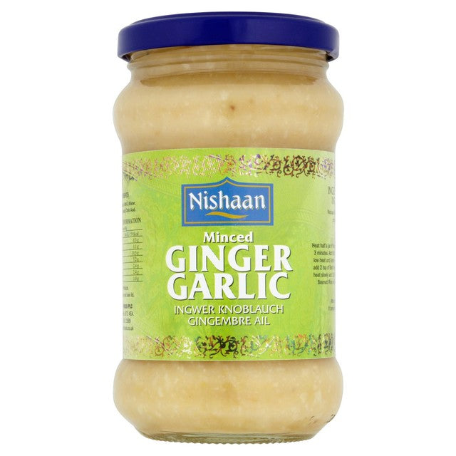 Nishaan minced ginger garlic 283g, imported from the UK