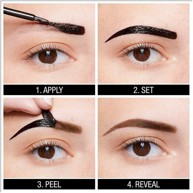 Maybelline Tattoo Brow Peel Off Tint Gel in Warm Brown, imported from the UK