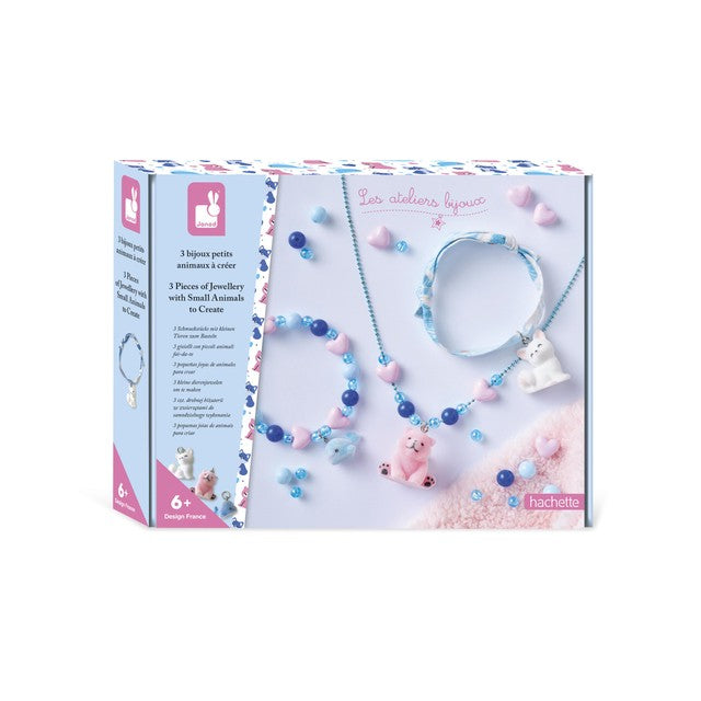 Janod small animal jewellery craft kit (British brand)