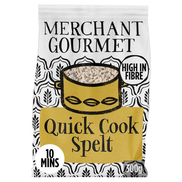 Merchant Gourmet dried French spelt grain 300g, imported from the UK