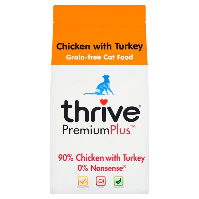 Thrive dry cat food chicken with turkey 1.5kg (British brand)