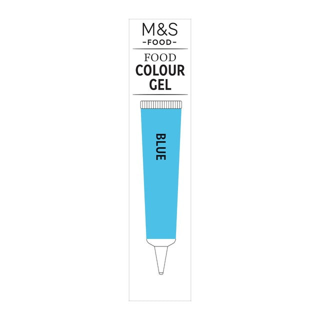 M&S blue food colouring gel 19g, imported from the UK