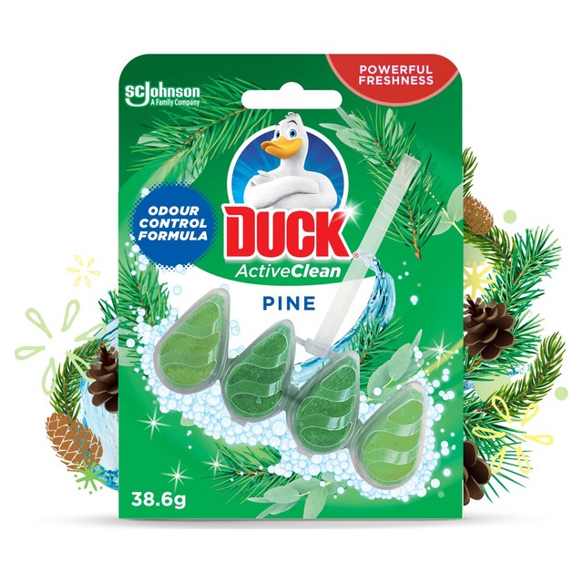 Toilet Duck toilet rim block Pine 37g - British product