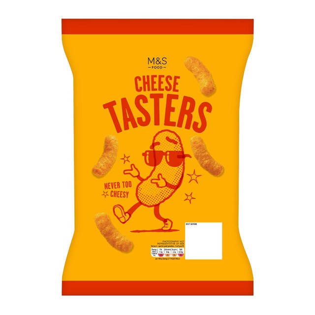 M&S cheese flavoured corn snack 100g, imported from the UK