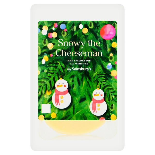 Mild Cheddar Snowman-Shaped Cheese Portion 140g