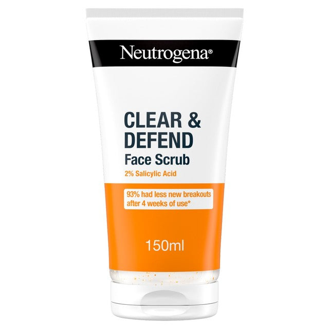 Neutrogena salicylic acid face scrub 150ml, imported from the UK