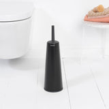 Brabantia toilet brush and holder in Matte Black - British product