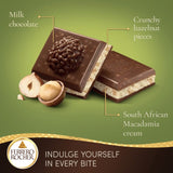 Ferrero Rocher milk chocolate with hazelnut and macadamia bar 90g - British product